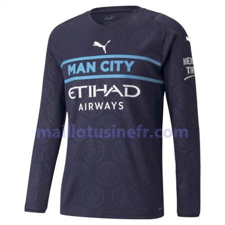 Maillot de Foot Manchester City Troisième 2021-22 Manches Longues